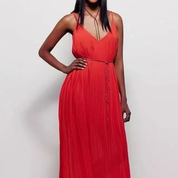 Free People | Dresses | Free People Grecian Pleated Pleasures Maxi Dress |  Poshmark